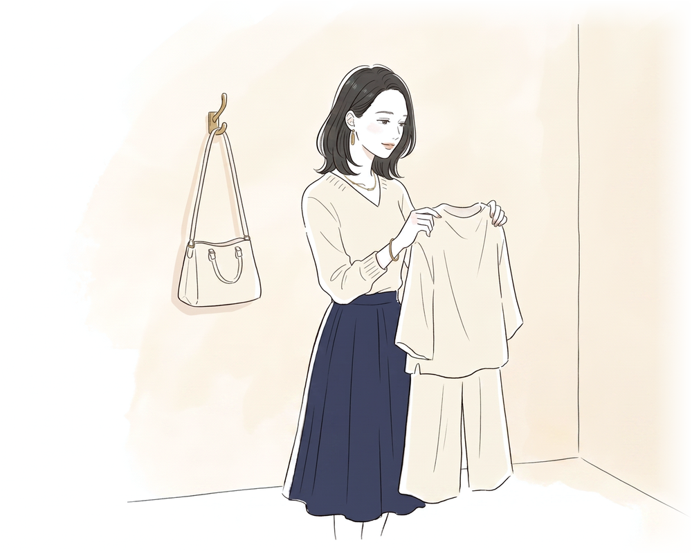施術着へのお着替え